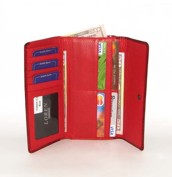 Гаманець жіночий Loren 74507-CB RED Гаманець жіночий Loren 74507-CB RED
